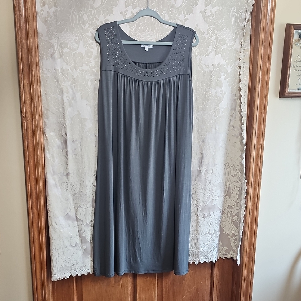 Alba Monti Gray Sleeveless Dress